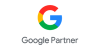 Il logo di Google su sfondo nero.