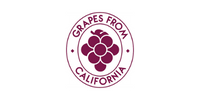 Grapes from California logo created by an international media agency.