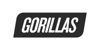 Gorillas logo on a black background presented by an international media agency.