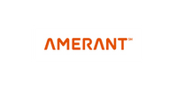 Amerant 徽标以黑色为背景，由一家国际媒体机构展示。