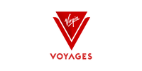 The virgin red logo on a black background, promoted by a media buying agency.
