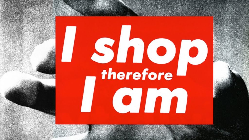 リテール・メディア・ネットワーク-グローバル・ブランドにとっての機会（バーバラ・クルーガー 1984「I Shop Therefore I am）